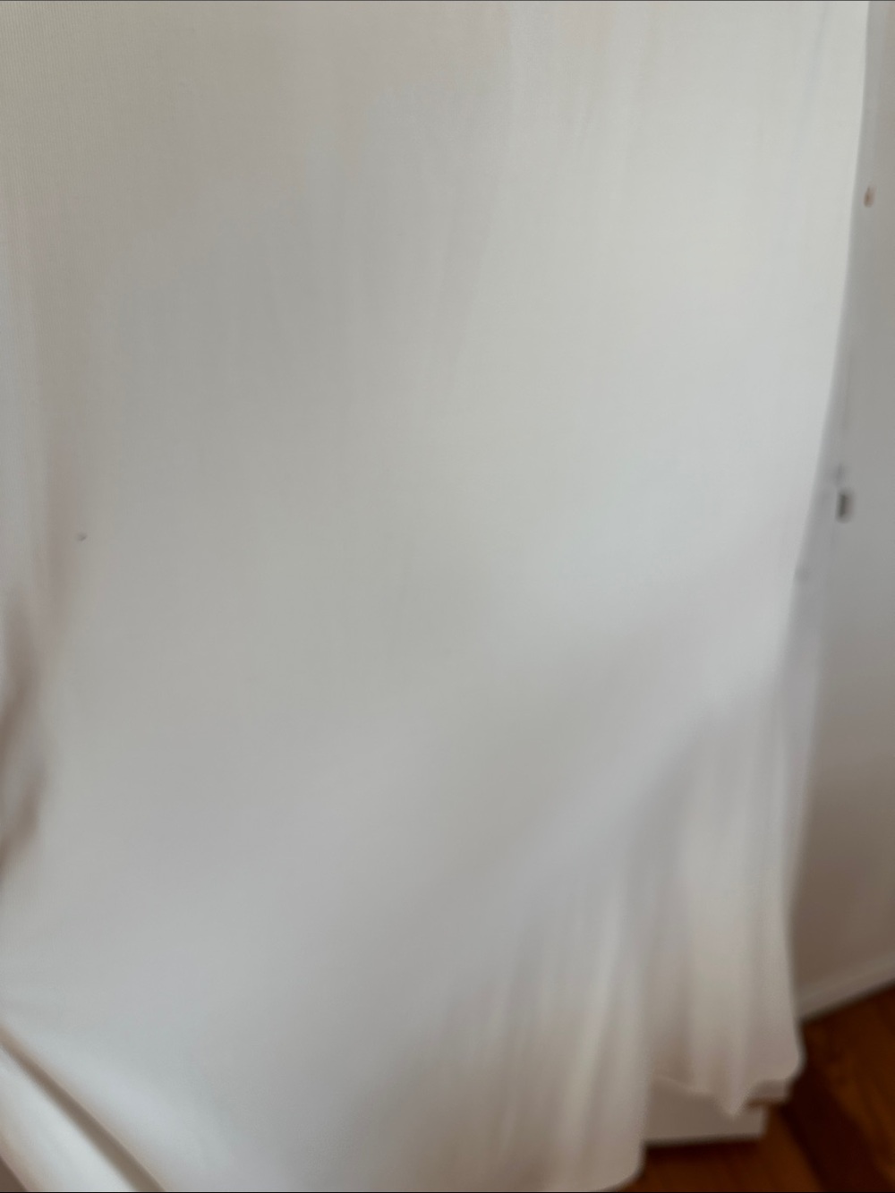 OGL White Sleeveless Midi Dress, bra top dress, ivory tank dress - Picture 5 of 15